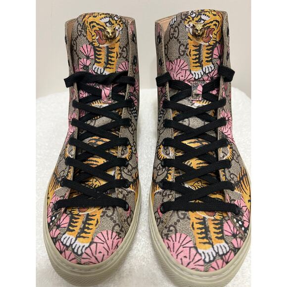 Gucci tiger high top sneakers women's size 40/US 10 - Picture 1 of 16